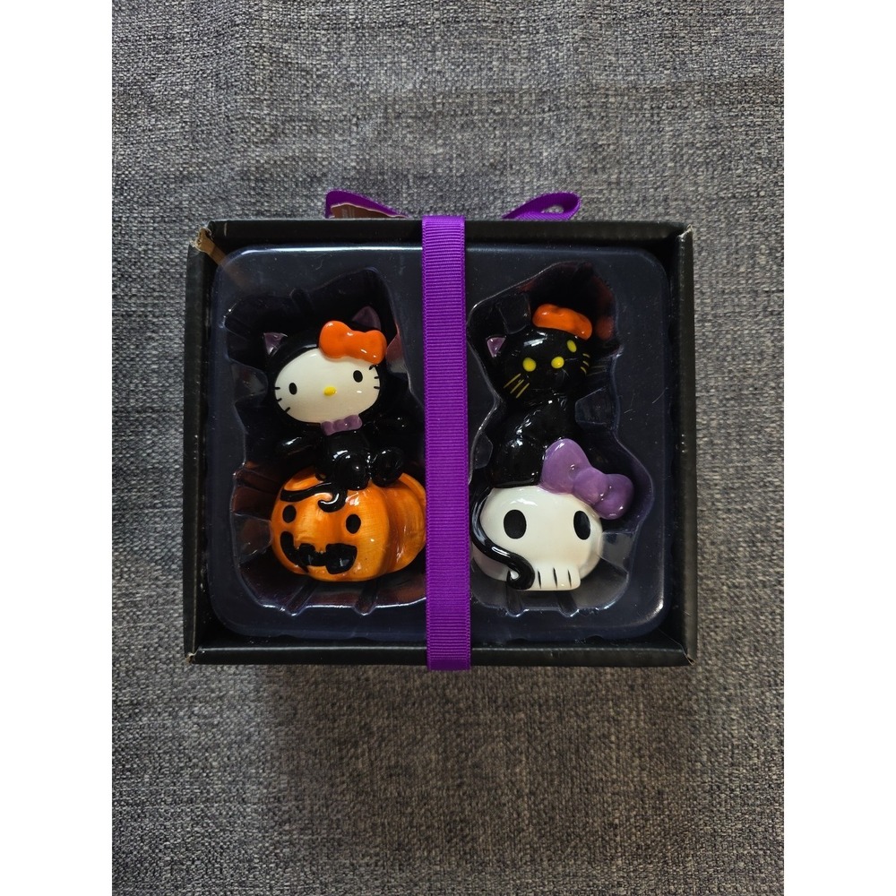 Blue Sky Hello Kitty & Friends Halloween Skull Salt and Pepper Shakers